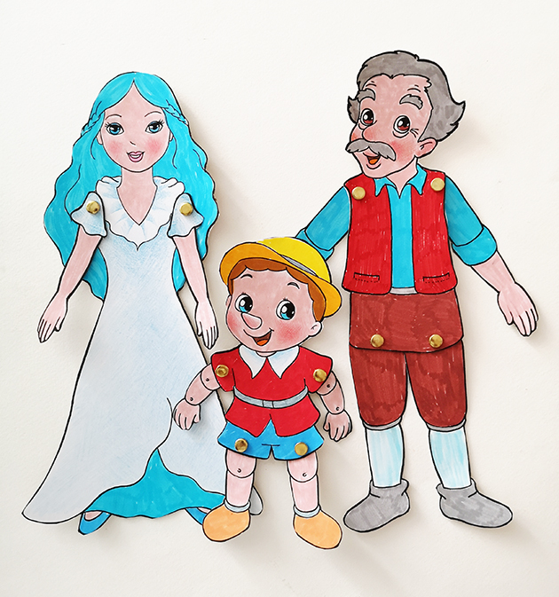storia di pinocchio in breve marionette di pinocchio geppetto e la fata turchina