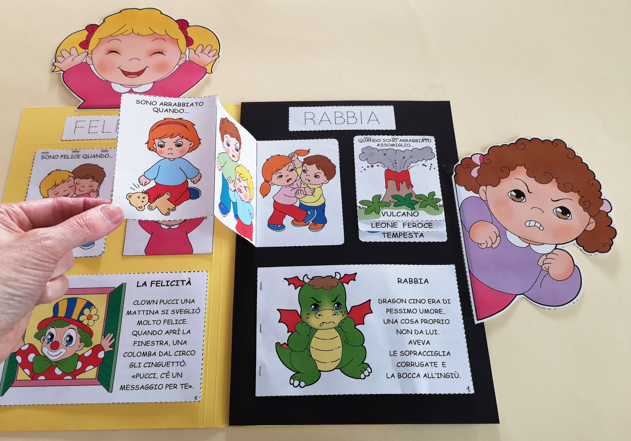 lapbook emozioni da stampare