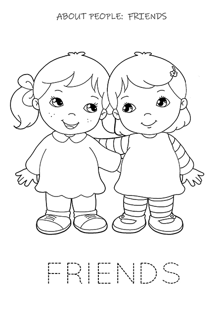coloring pages kindergarden