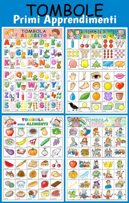 4 TOMBOLE: Primi Apprendimenti